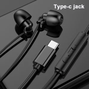 New Type-C Wired Sleep Headphones In-Ear Headphones with Mic Hands-Free Earbuds for Xiaomi Mi Redmi Huawei Gaming Headphones