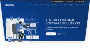 IdealSoft IT Solutions and Software Design Website Template