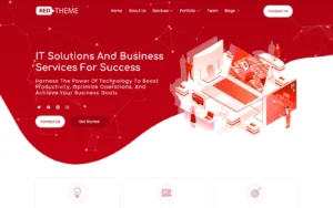 RedTheme IT Solutions and Business Services Website Template
