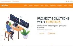 Tekstack IT Solutions Startup and Business Services Website Template